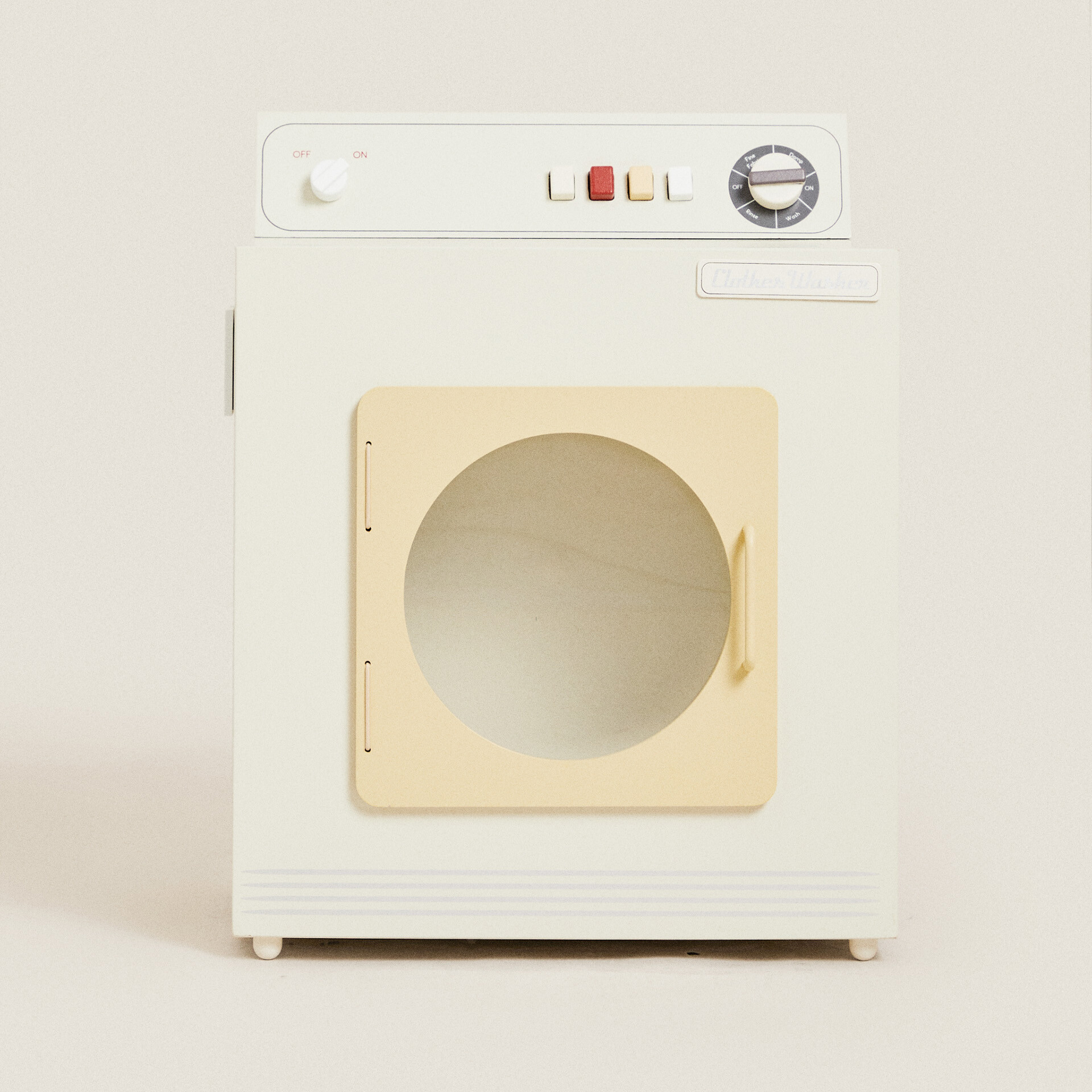 Детская стиральная машина-игрушка Zara Home, бежевый амортизаторы 90n для стиральной машины bosch 2шт комплект