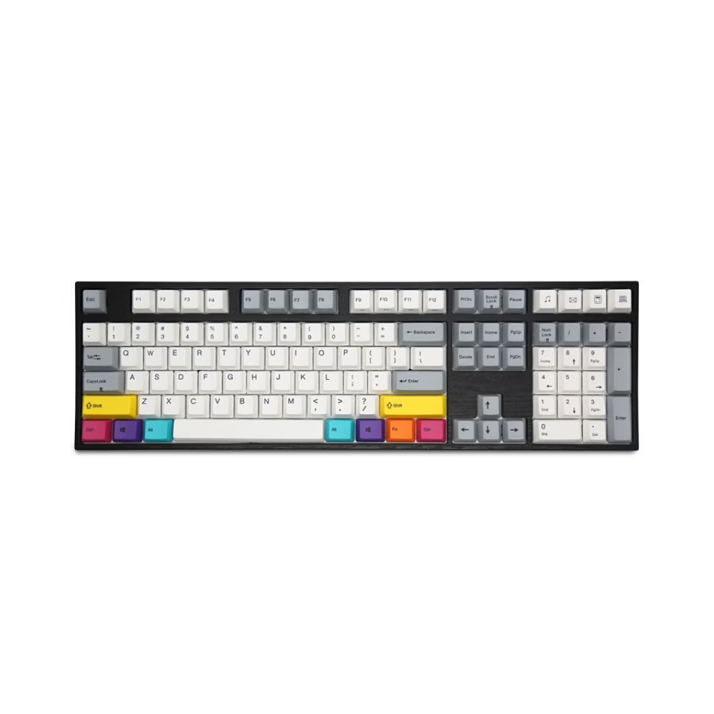 Механическая игровая проводная клавиатура Varmilo CMYK 108, EC V2 Ivy, белый/черный, английская раскладка игровая клавиатура varmilo koi vem87 ec v2 daisy