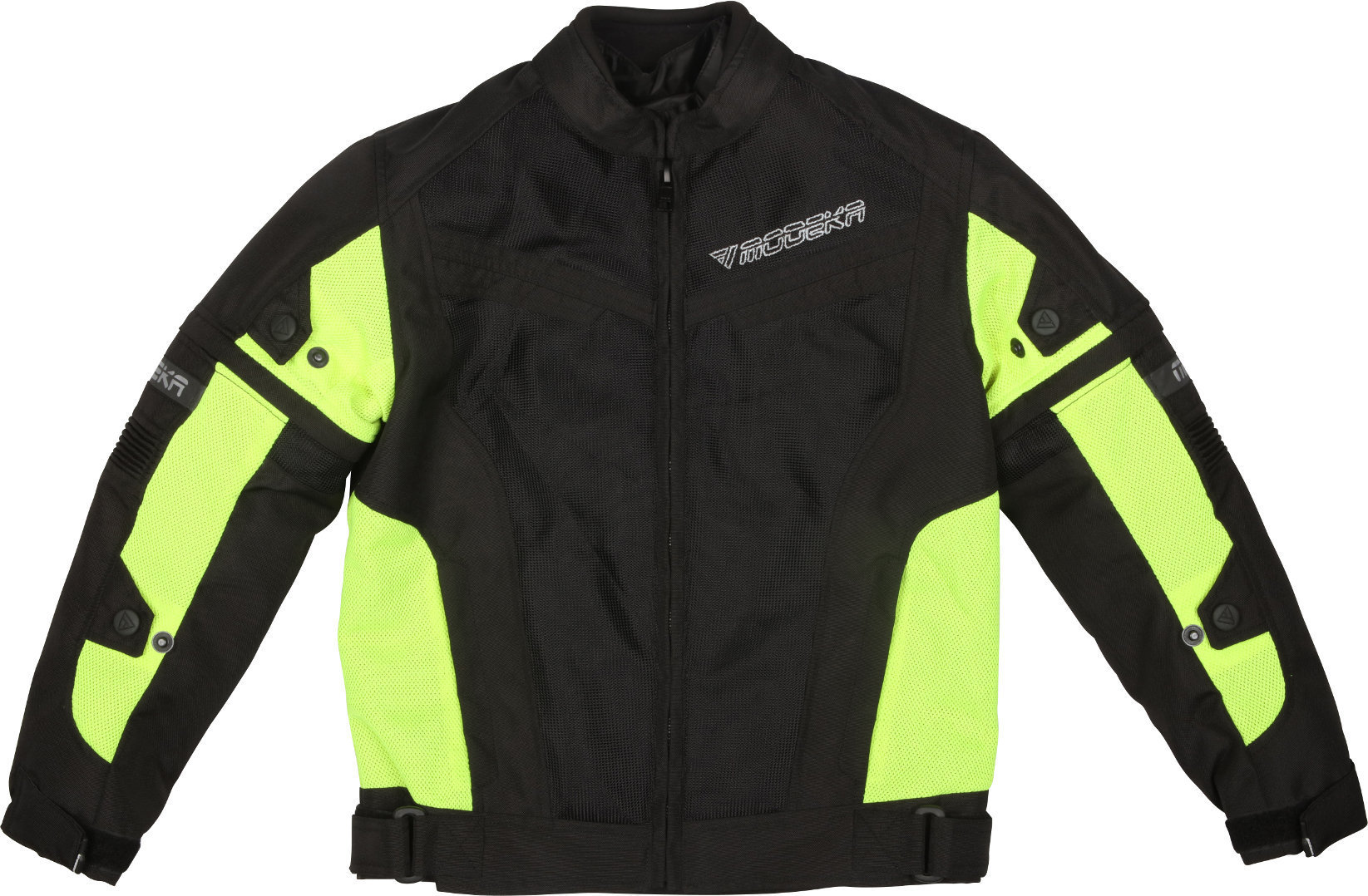 цена Куртка Modeka X-Vent детская мотоциклетная текстильная, черный/зеленый