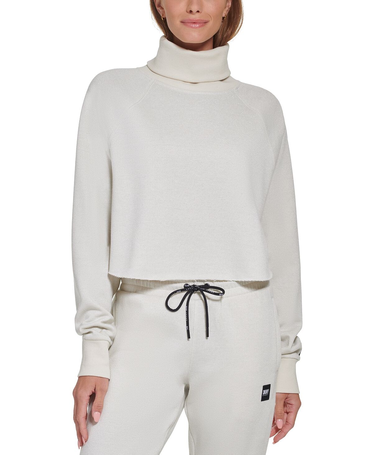 

Женский активный блестящий флисовый свитер DKNY, мульти