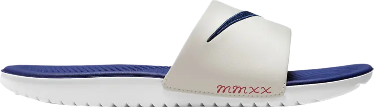 

Сандалии Nike Kawa Slide GS 'MMXX - Sail White', синий
