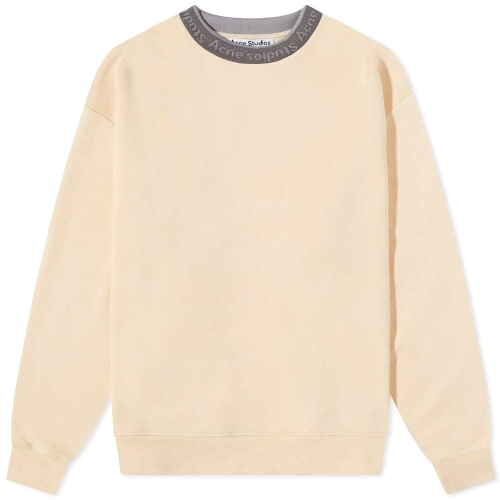 

Толстовка Acne Studios Fulton Reverse Logo Rib Crew Sweat