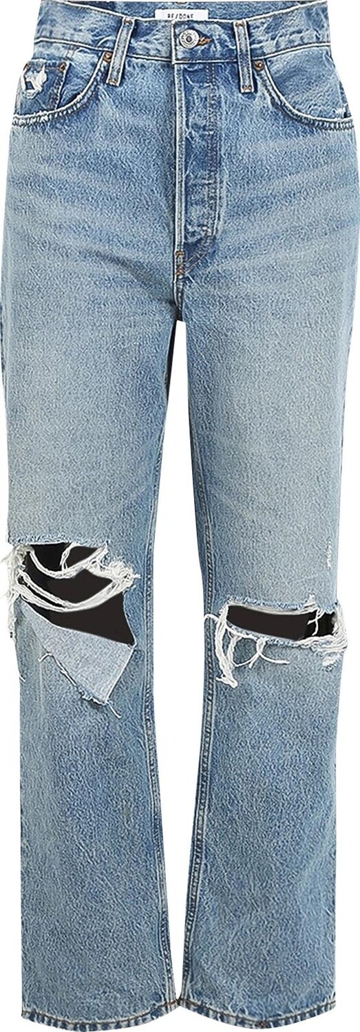 

Джинсы RE/DONE 90's Crop Low Slung Jean 'Medium Raf', синий