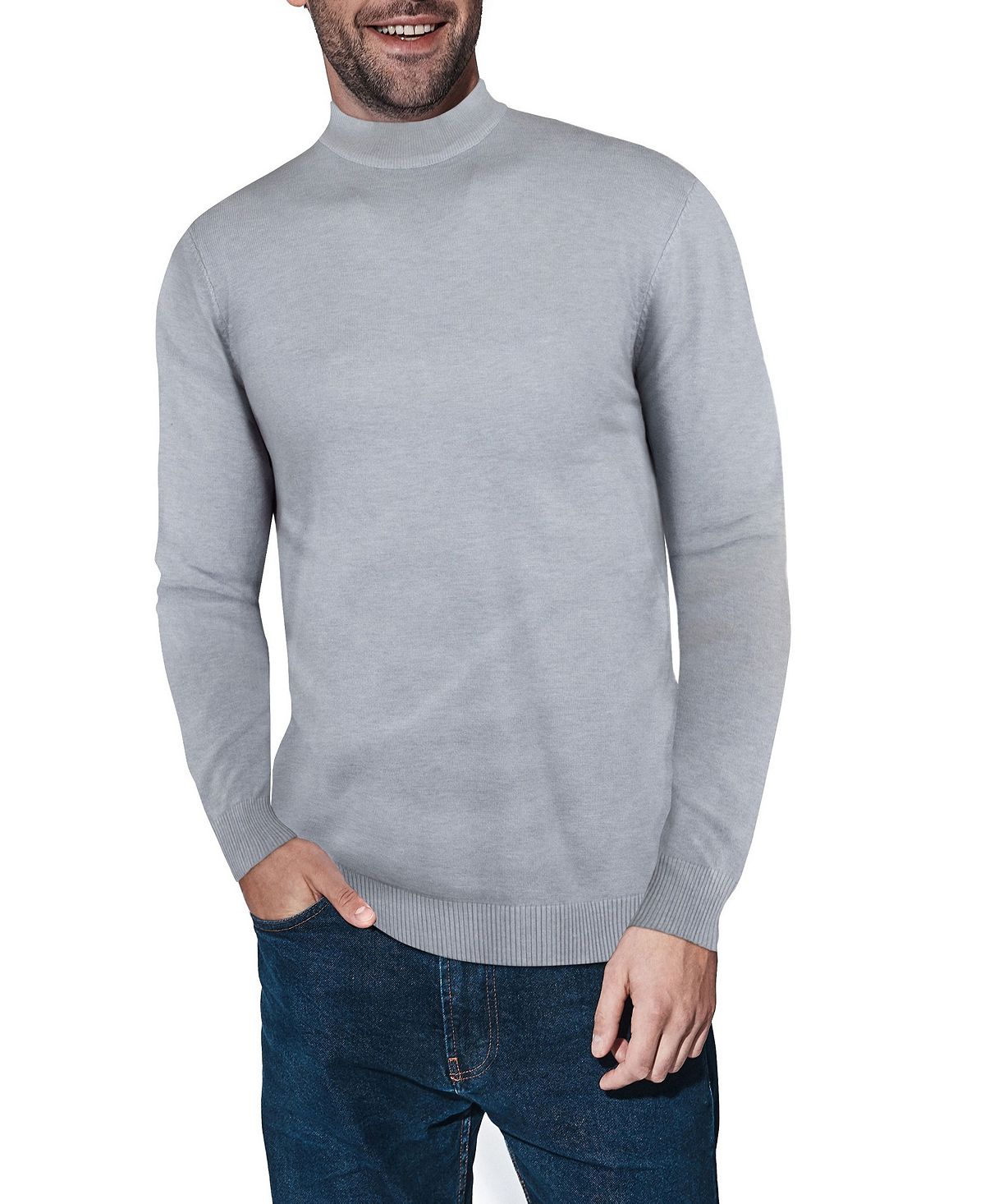 Мужской базовый пуловер средней плотности с воротником-стойкой X-Ray графеновый базовый слой средней плотности с воротником стойкой женские whitespace цвет graphene black