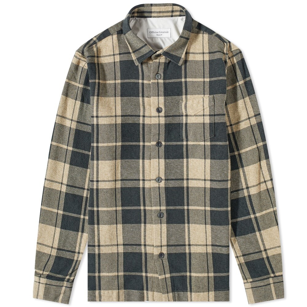 

Рубашка Officine Generale Sol Japanese Check Overshirt