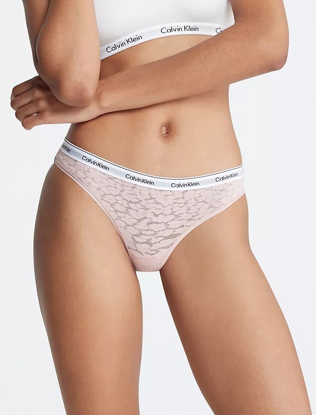 

Трусы Calvin Klein Modern Logo Lace, бежевый