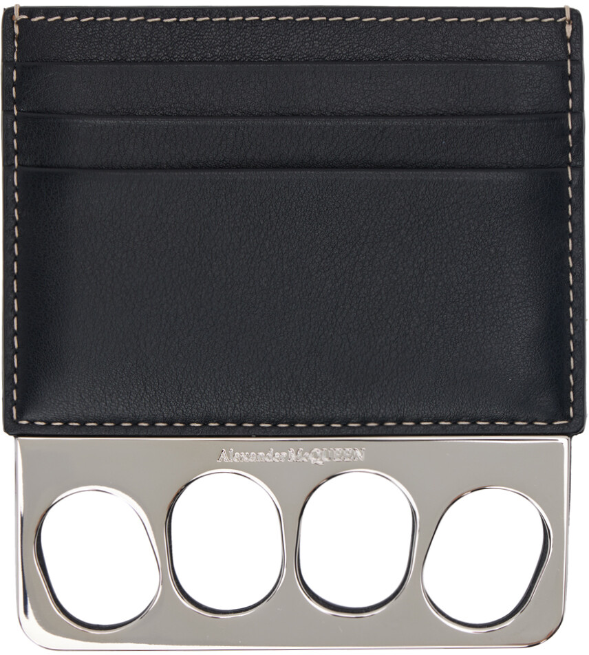 

Черный футляр для карт 'The Grip' Alexander McQueen