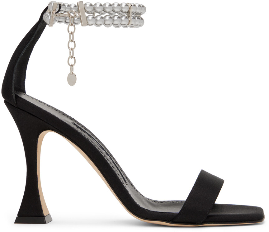

Черные босоножки на каблуке Charona Manolo Blahnik