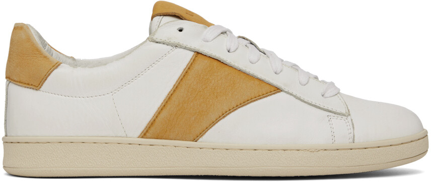 

Бело-желтые кроссовки Court Rhude