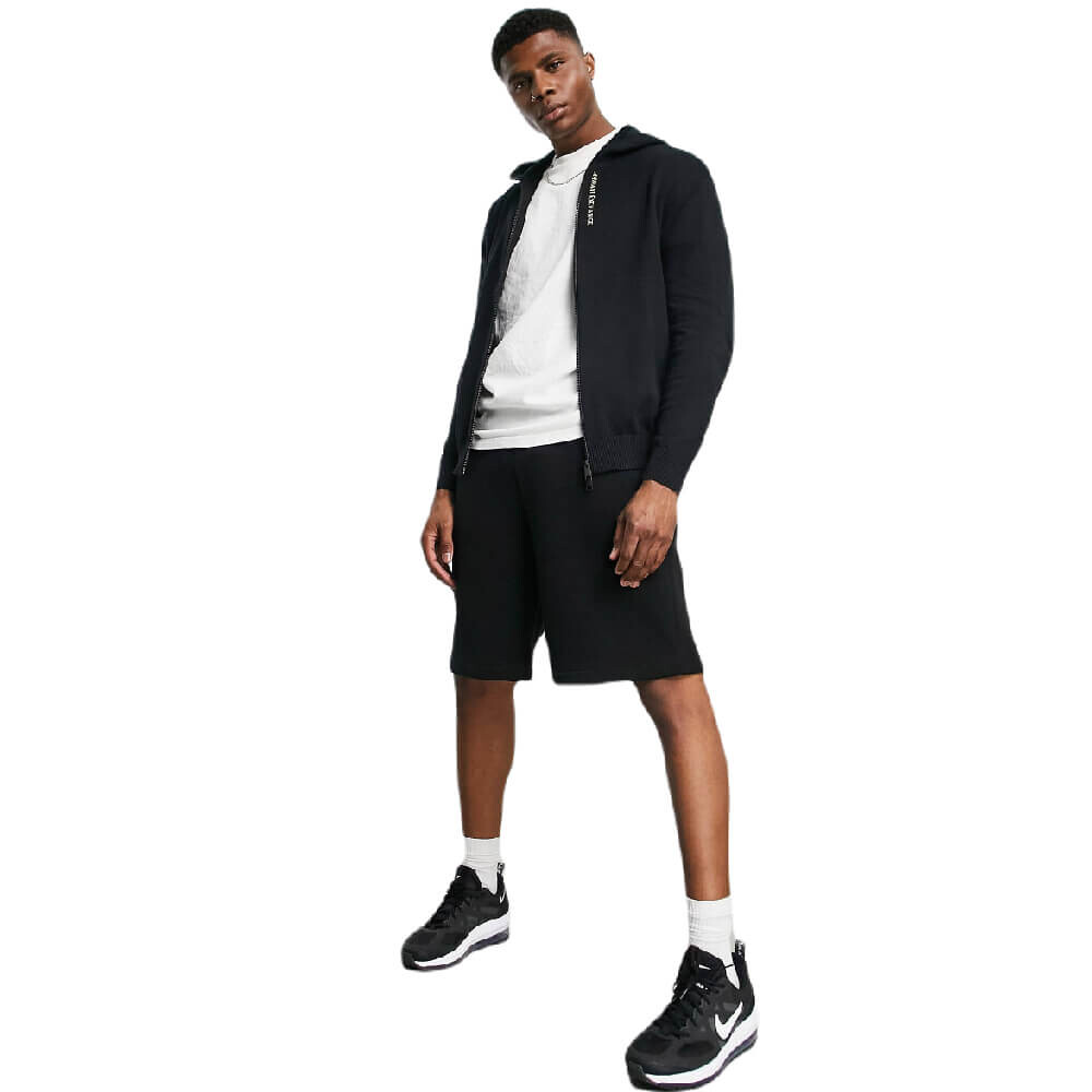 

Толстовка Armani Exchange Zip Through Knitted, черный