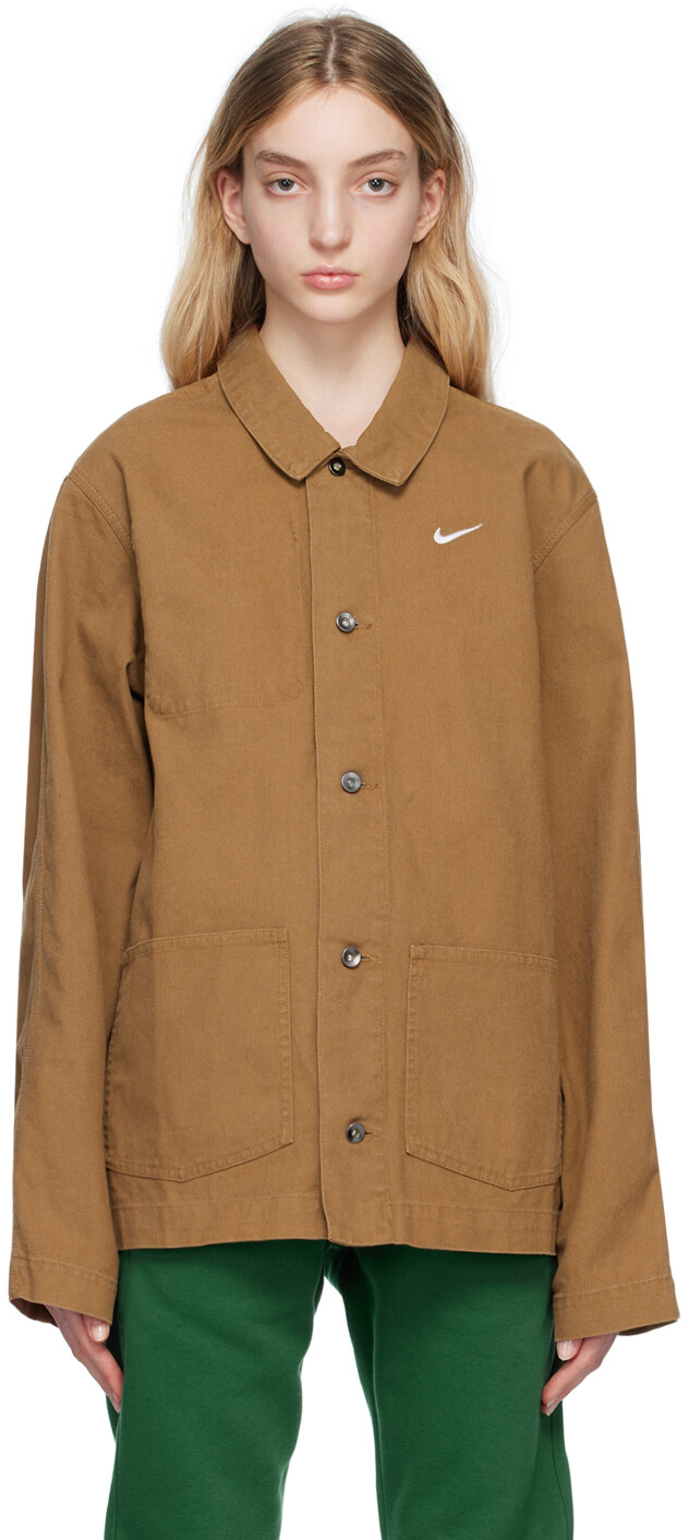 

Коричневая повседневная куртка Nike, Коричневый