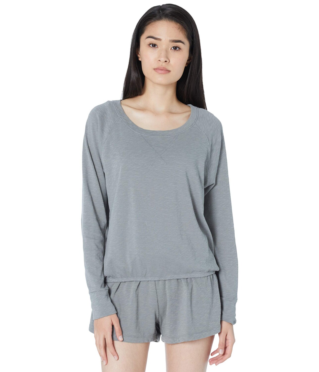 

Худи bobi Los Angeles, Sustainable Slub Terry Elastic Hem Long Sleeve Top, Серый, Худи bobi Los Angeles, Sustainable Slub Terry Elastic Hem Long Sleeve Top