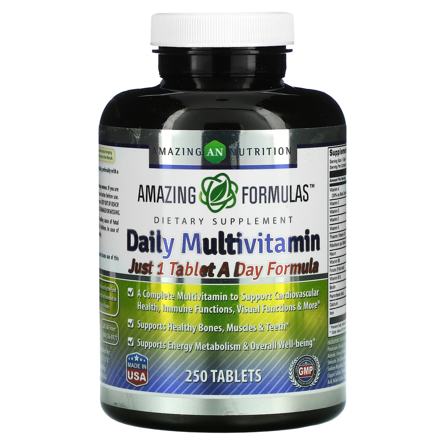 

Мультивитамины Amazing Nutrition для ежедневного приема, 250 таблеток