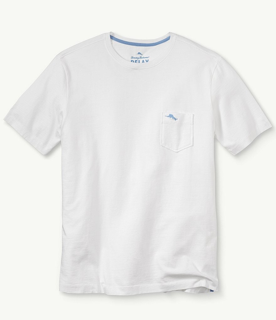 Tommy Bahama New Bali Skyline однотонная футболка с круглым вырезом и короткими рукавами, белый мужская футболка bali sky с круглым вырезом и короткими рукавами tommy bahama мульти