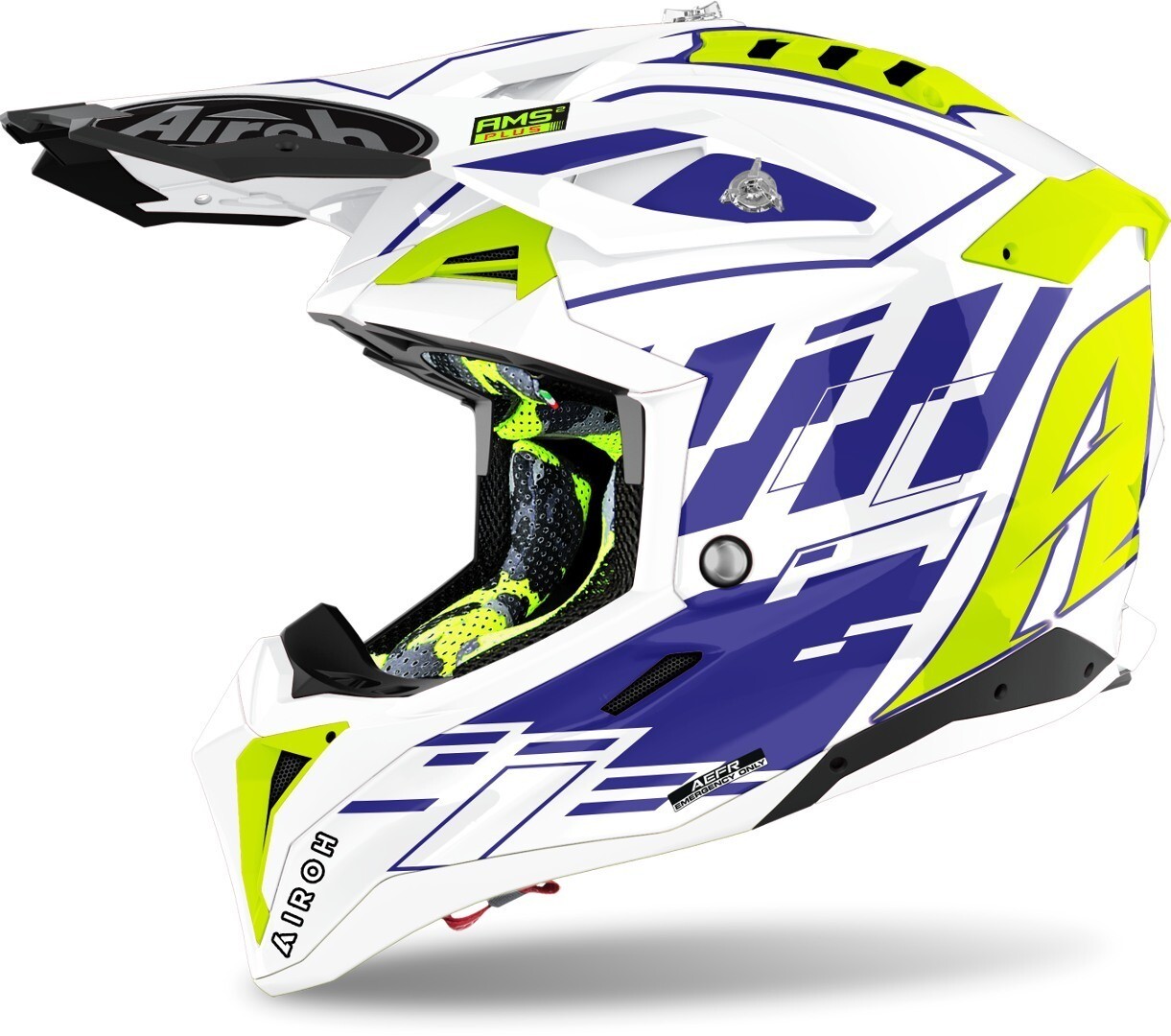 

Airoh Aviator 3 Rampage Carbon Шлем мотокросса, синий