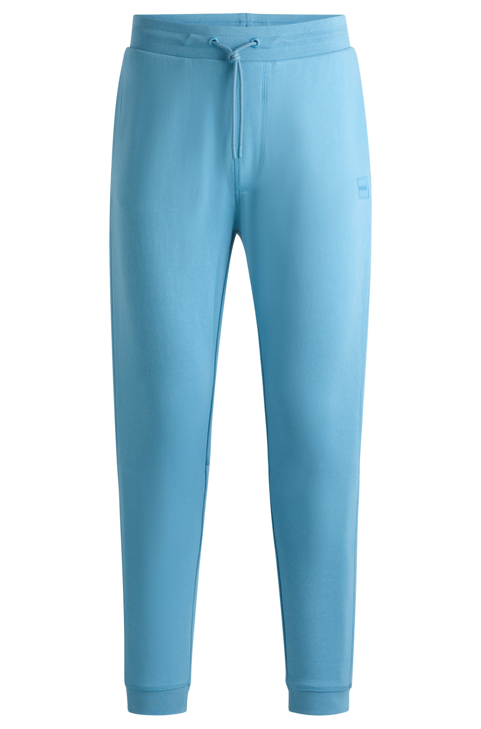 цена Спортивные брюки Hugo Cotton-terry With Logo Patch, светло-синий