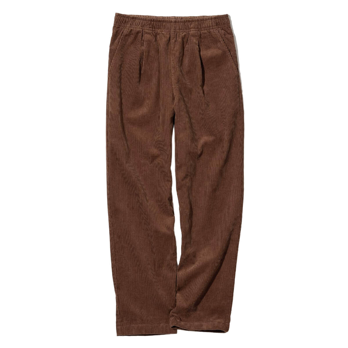 

Брюки Uniqlo Corduroy Relaxed Fit Ankle Length, коричневый