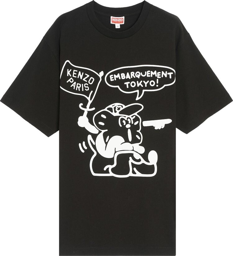 

Футболка Kenzo Boke Boy Travels Classic T-Shirt 'Black', черный