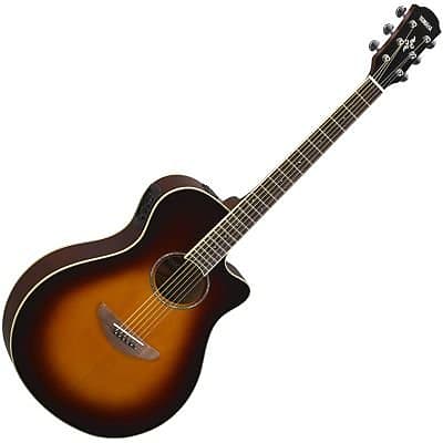Акустическая/электрическая гитара Yamaha APX600 - старая скрипка Sunburst APX600 OVS цена и фото