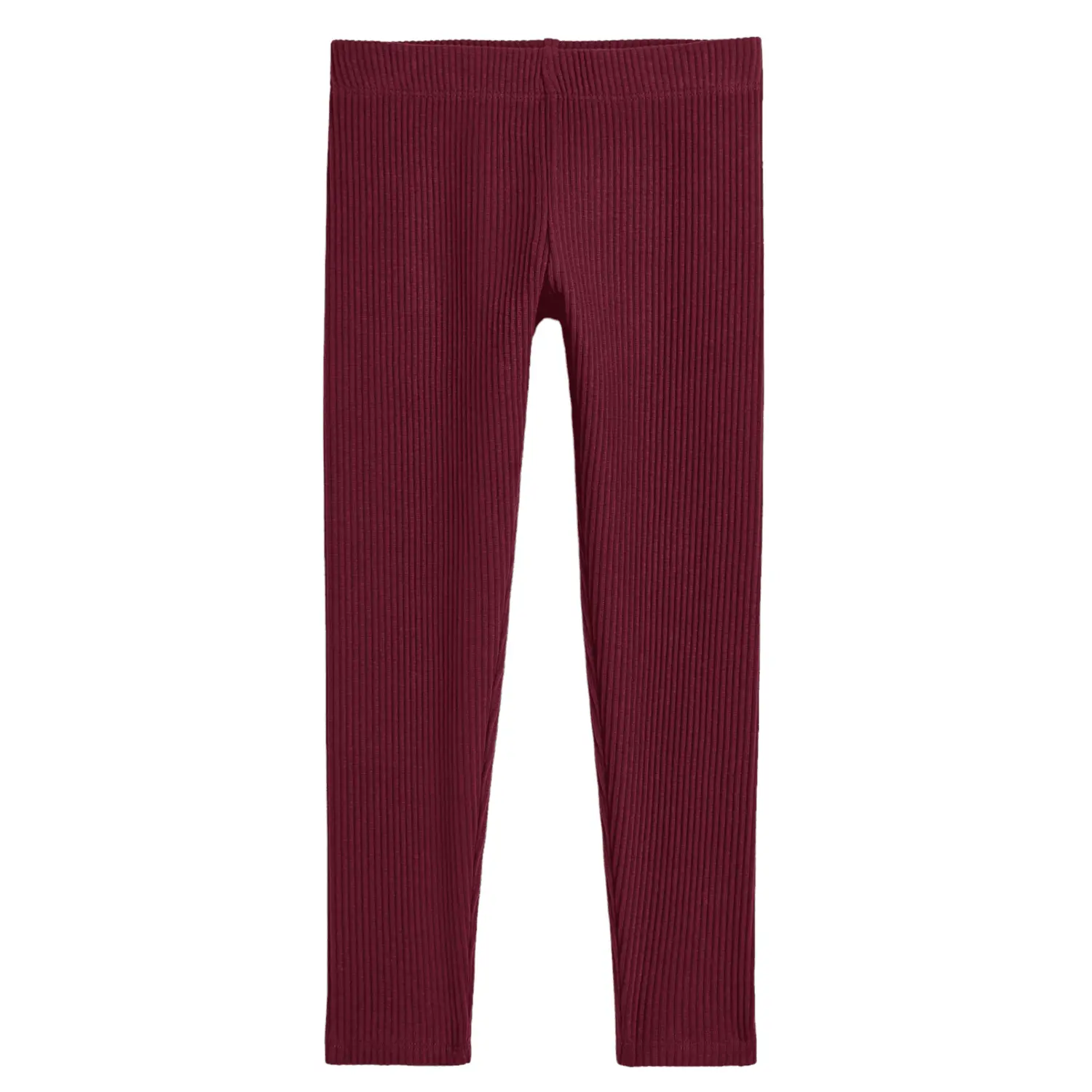 

Леггинсы H&M Ribbed Cotton, бордовый