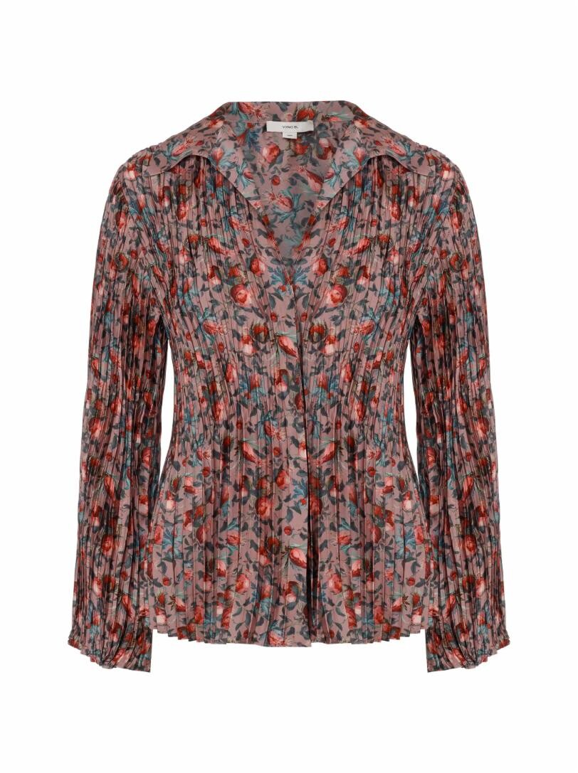 

Плиссированная блузка Berry Blooms Vince