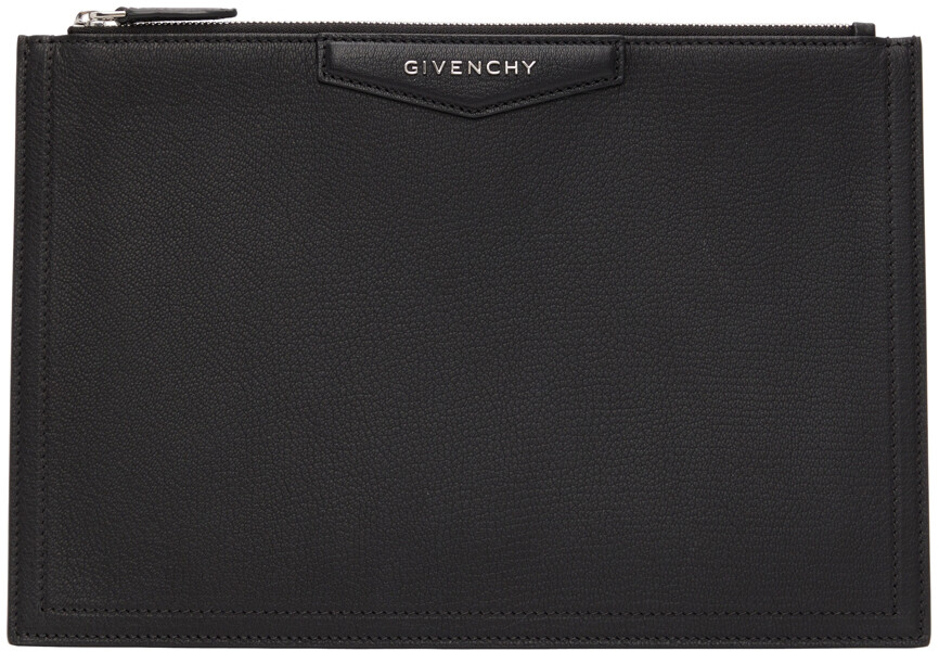 

Черный зернистый мешочек Antigona среднего размера Givenchy