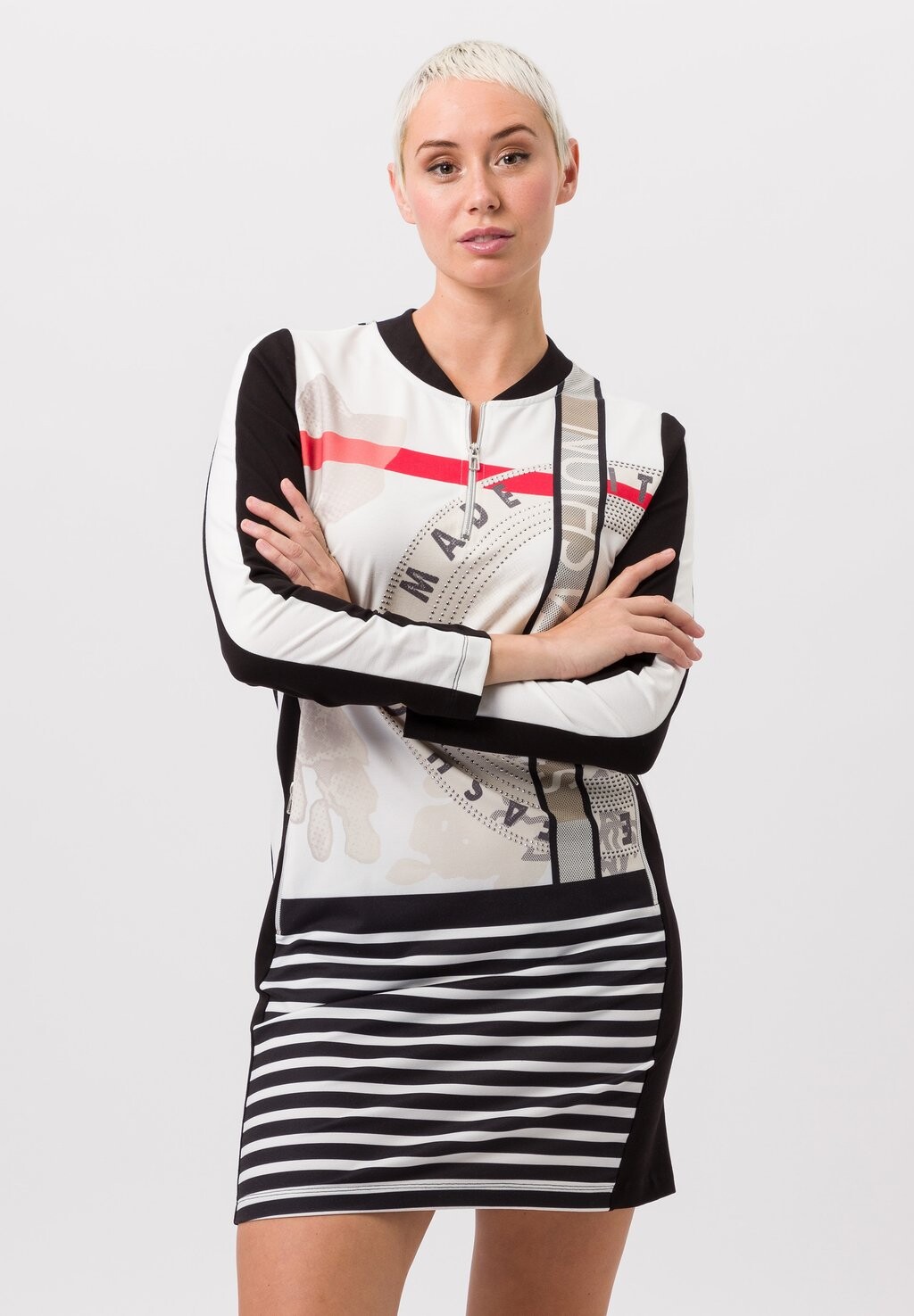 

Платье из джерси TUZZI, цвет ecru poppy red schwarz