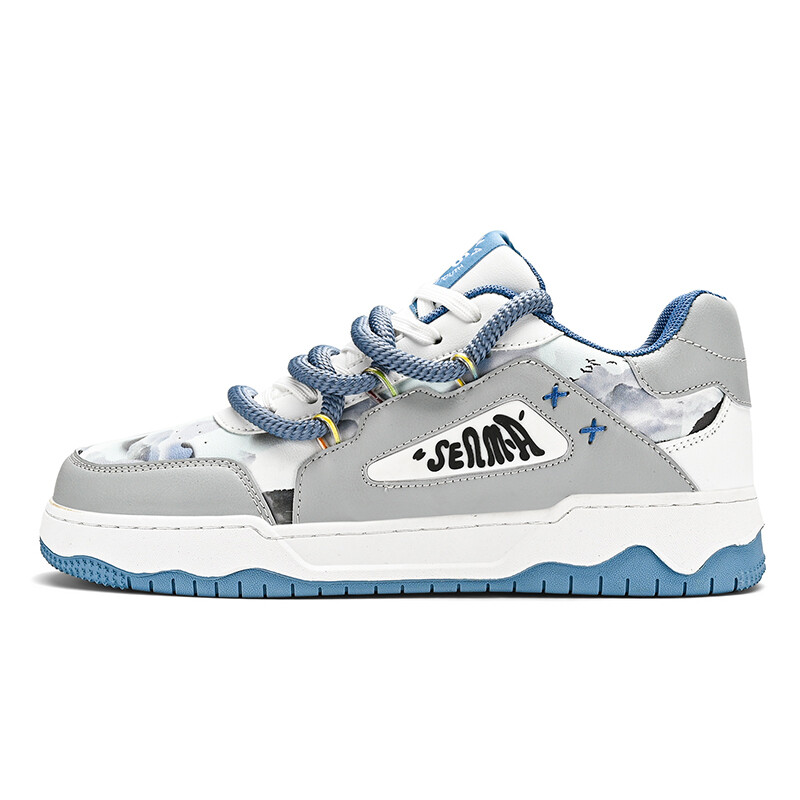 

Кроссовки SENMA Semir Skateboarding Shoes Men Low-top, цвет White Lake Orchid