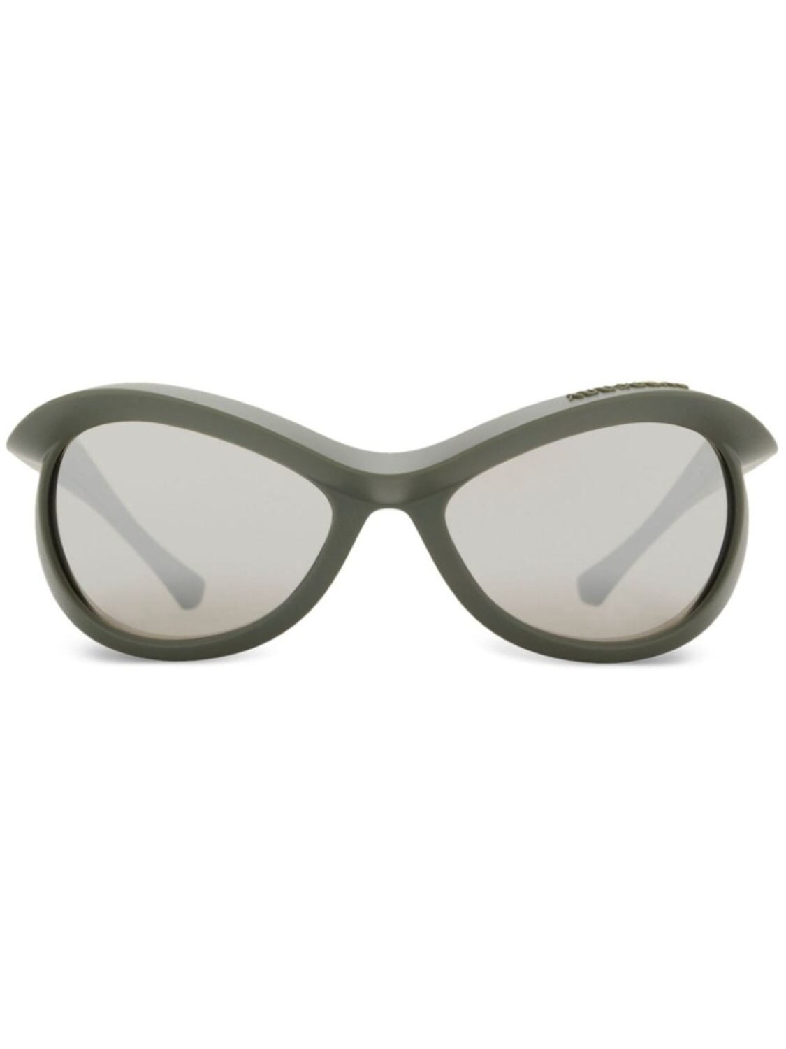 

Burberry Eyewear солнцезащитные очки-мигалки, зеленый