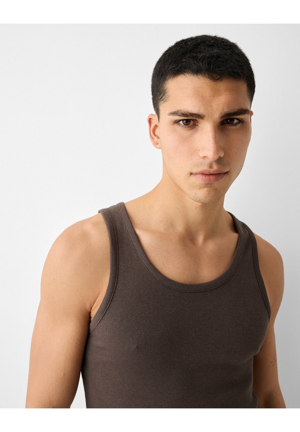 

Топ Tank Bershka, коричневый