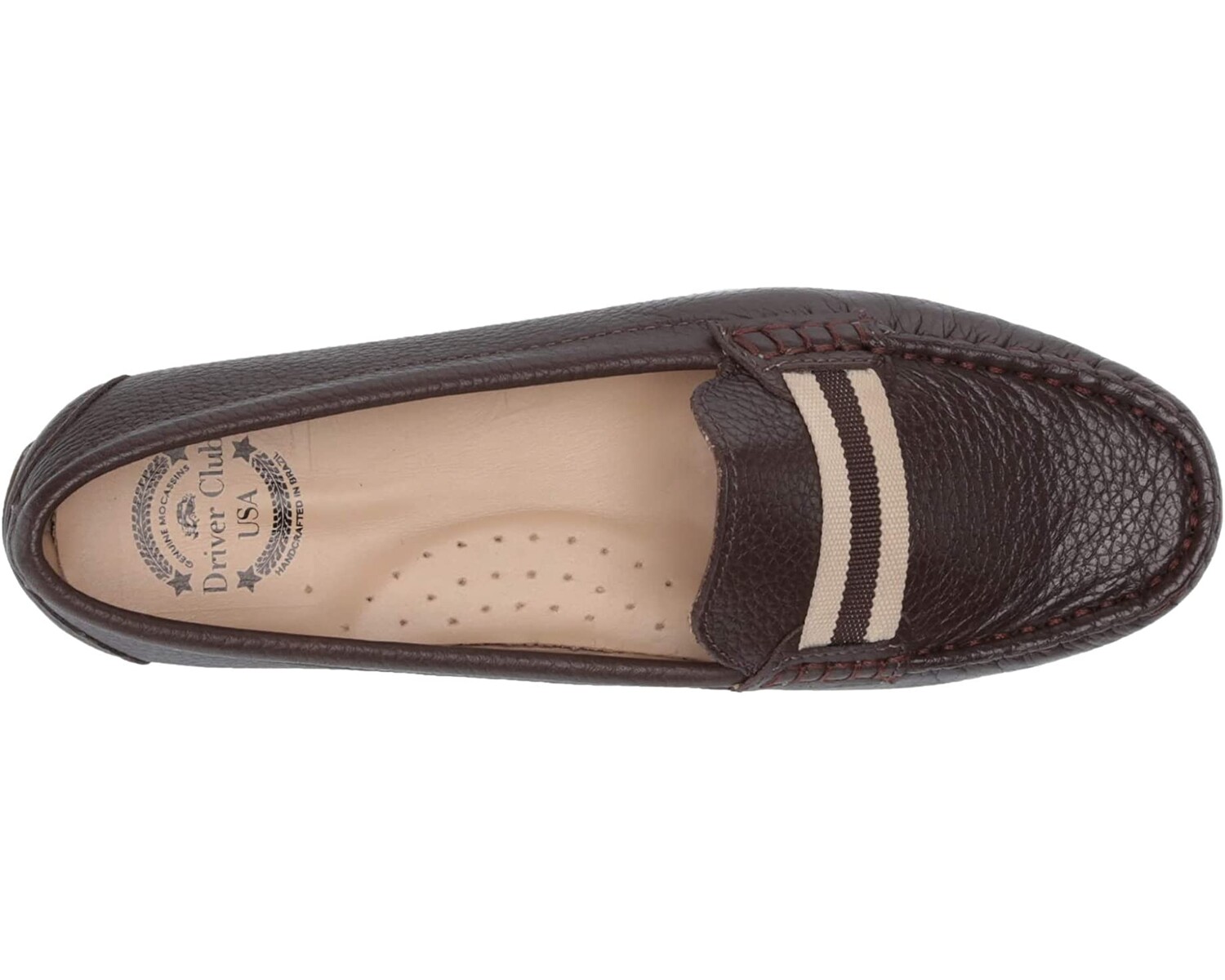 

Лоферы Women's Leather Made in Brazil Grow Gain Ribbon Detail Driver Moc Loafer Driver Club USA, коричневый