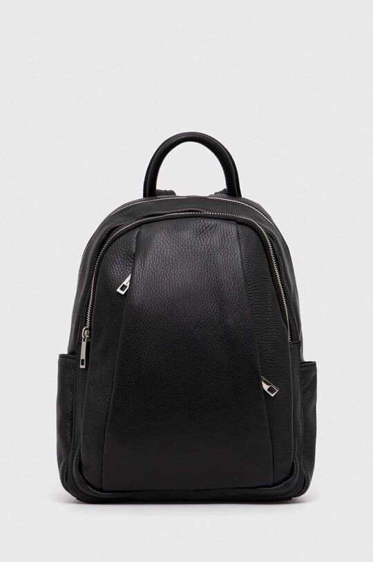 

Кожаный рюкзак Answear Lab, черный