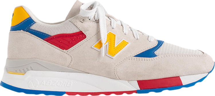 Лимитированные кроссовки New Balance J.Crew x 998 Made in USA 'Beach Ball', белый - фото