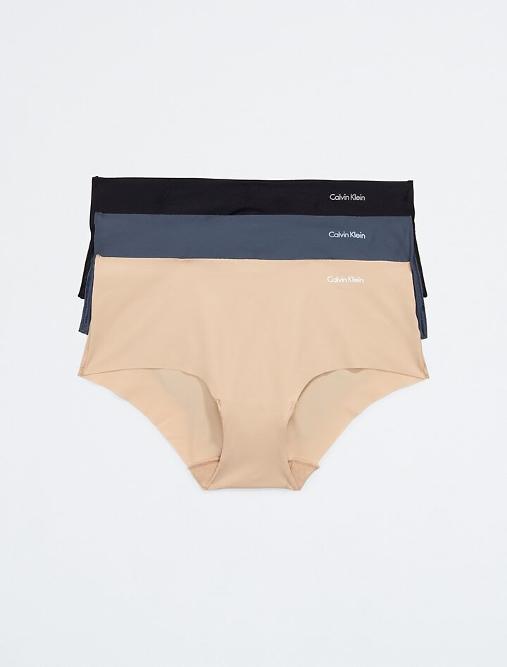 

Хипстер из 3 комплектов Invisibles Calvin Klein, черный