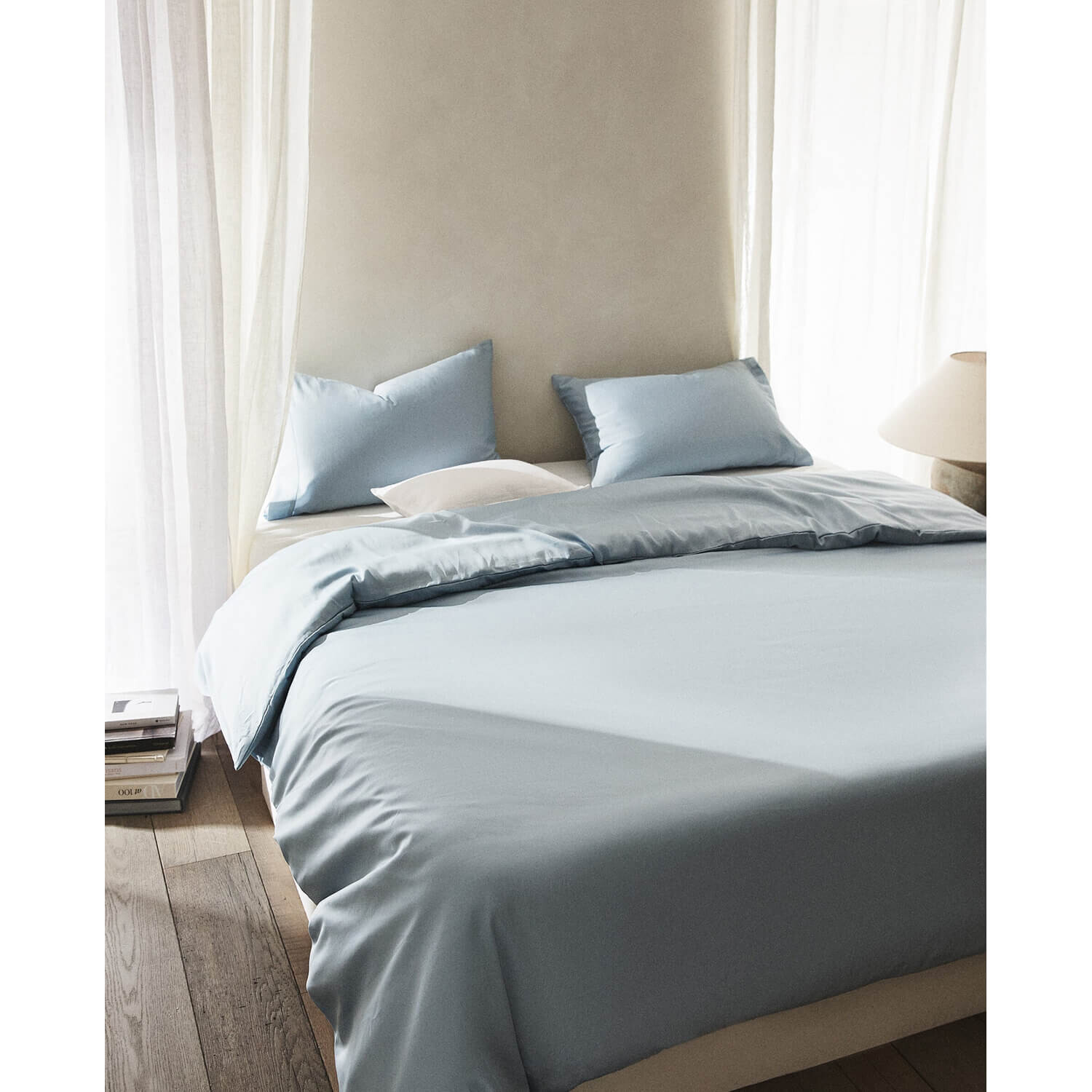 

Пододеяльник Zara Home Cotton Sateen, синий