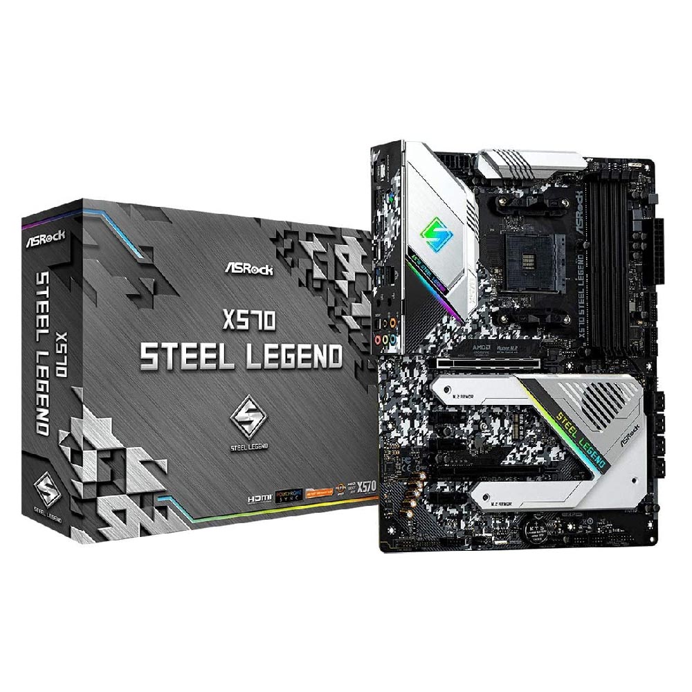 материнская плата asrock b550 steel legend am4 Материнская плата ASRock X570 Steel Legend, AM4