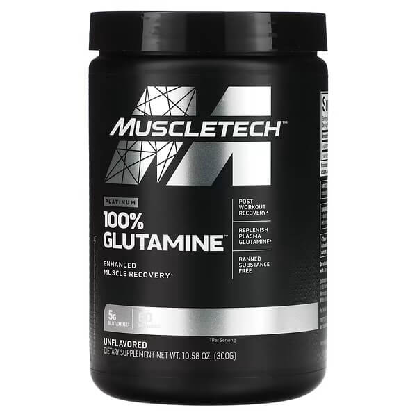 Глютамин MuscleTech, 300 гр глютамин 50 порций vitameal glutamine 250 г апельсин