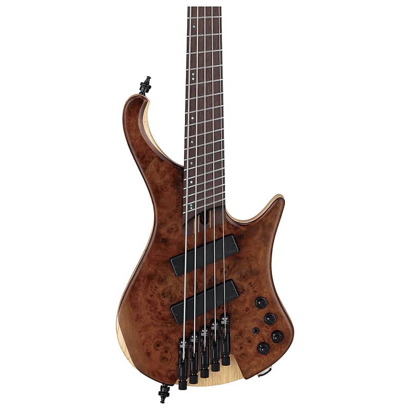 Ibanez EHB Ergonomic Headless 5-String Multi-Scale Bass, Natural Mocha с сумкой EHB1265MS