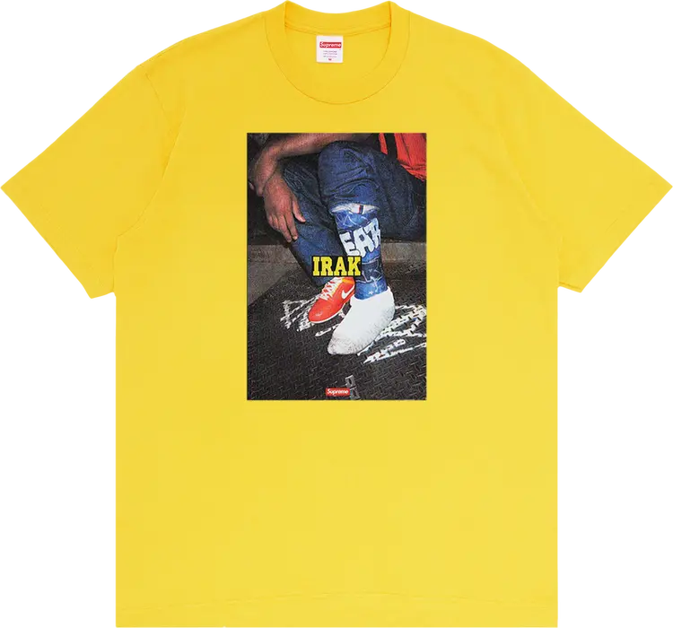 

Футболка Supreme x IRAK Cast Tee 'Yellow', желтый