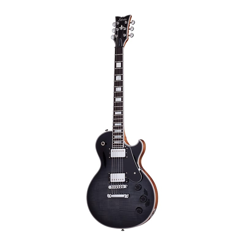 цена 6-струнная электрогитара Schecter Solo-II Custom (транс-черный сатин) Schecter Solo-II Custom 6-String Electric Guitar (Trans Black Satin)