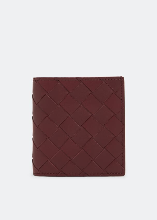 

Кошелек BOTTEGA VENETA Slim Bi-Fold wallet, бордовый