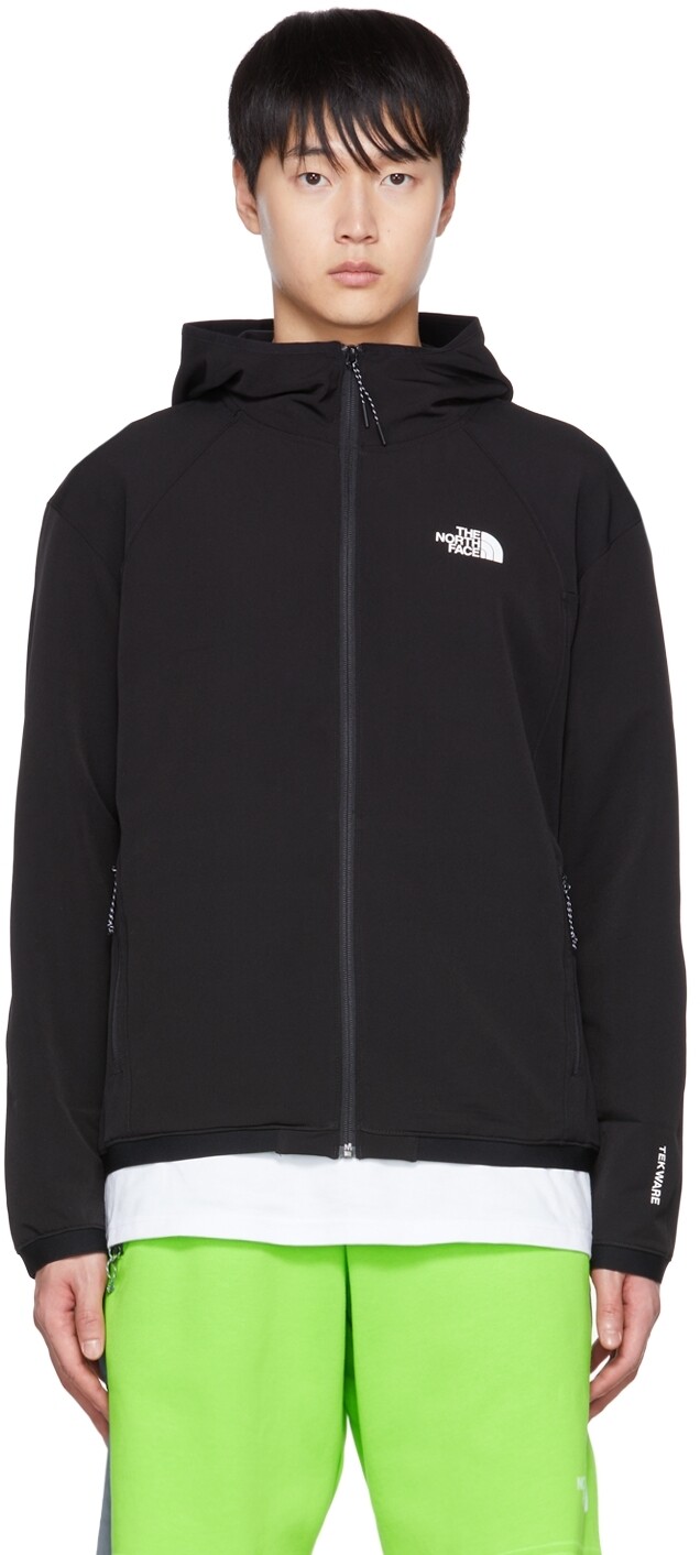 

Черная толстовка с капюшоном на молнии во всю длину The North Face