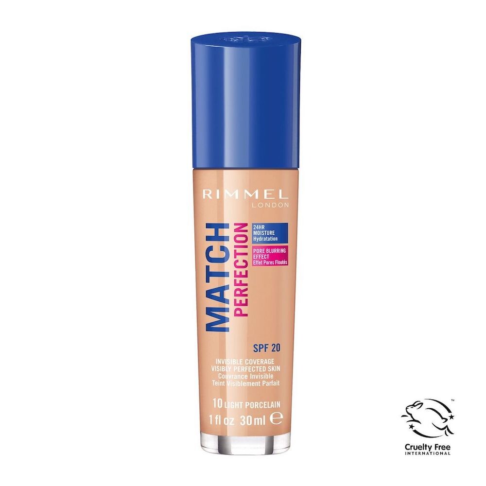 

Rimmel Тональный крем Match Perfection 010 Light Porcelain SPF20 30 мл