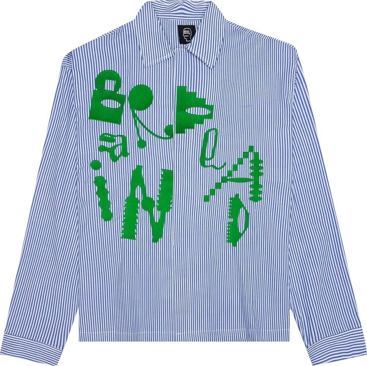 

Рубашка Brain Dead Gastromaniac Button-Up Shirt 'Blue', синий