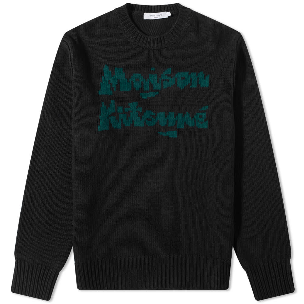 

Джемпер Maison Kitsune x Bill Rebholz Relaxed Jacquard Knit, Черный