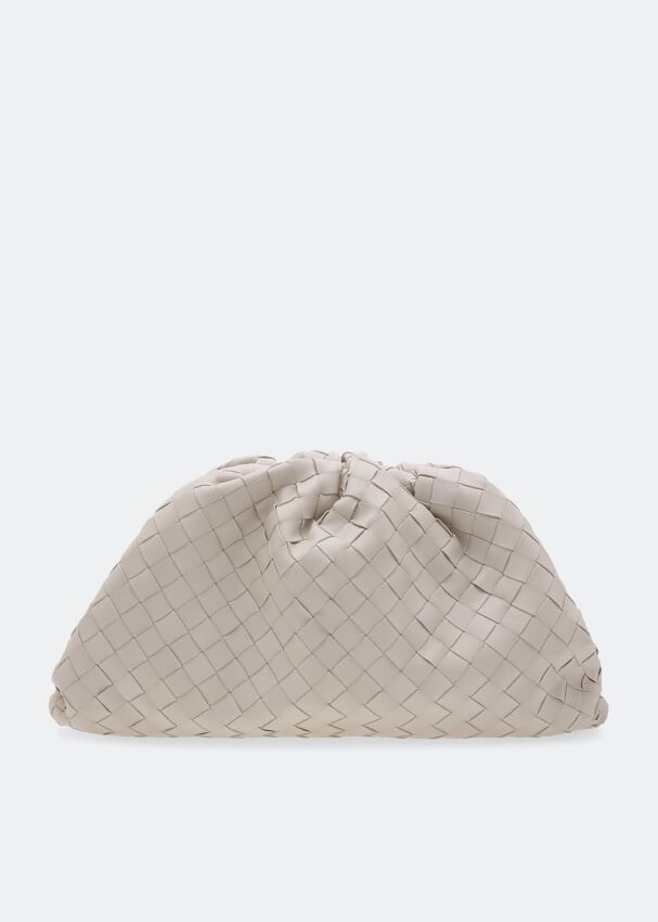 

Клатч Bottega Veneta Intrecciato Pouch, белый