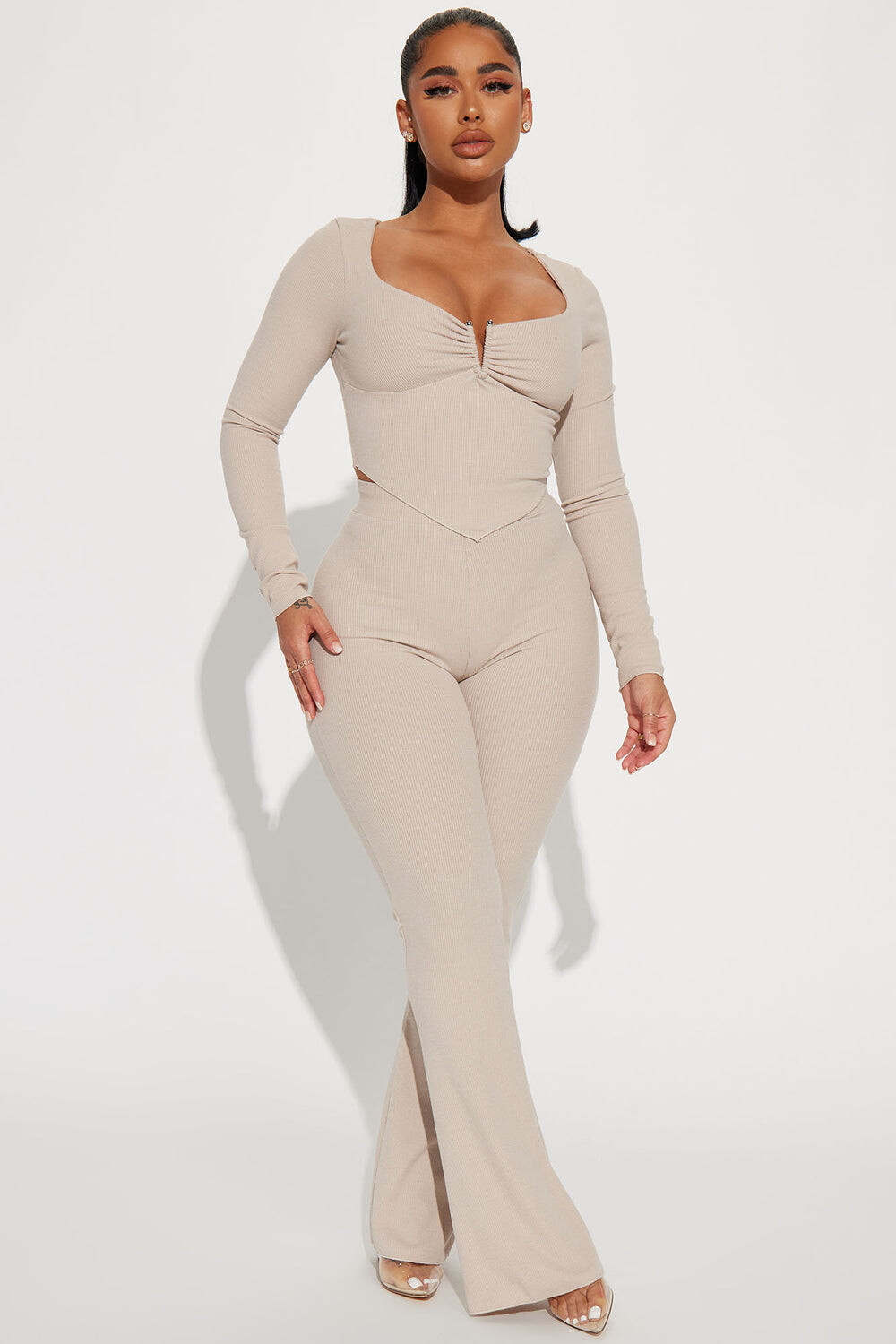 

Брюки Fashion Nova SET5430, бежевый