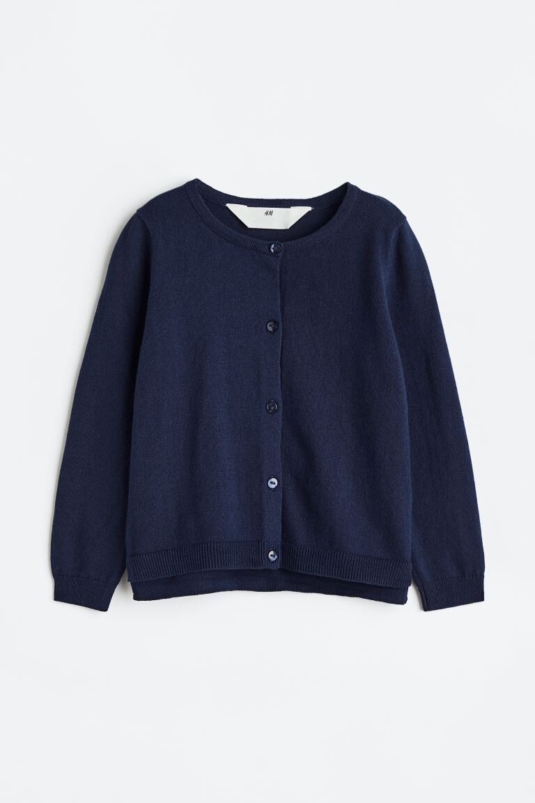 

Кардиган тонкой вязки H&M, темно-синий