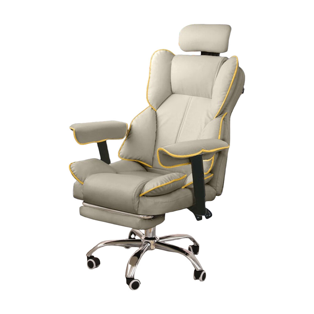 Игровое кресло Insdea HDA022 Lifting, алюминий, с подставкой для ног, серый