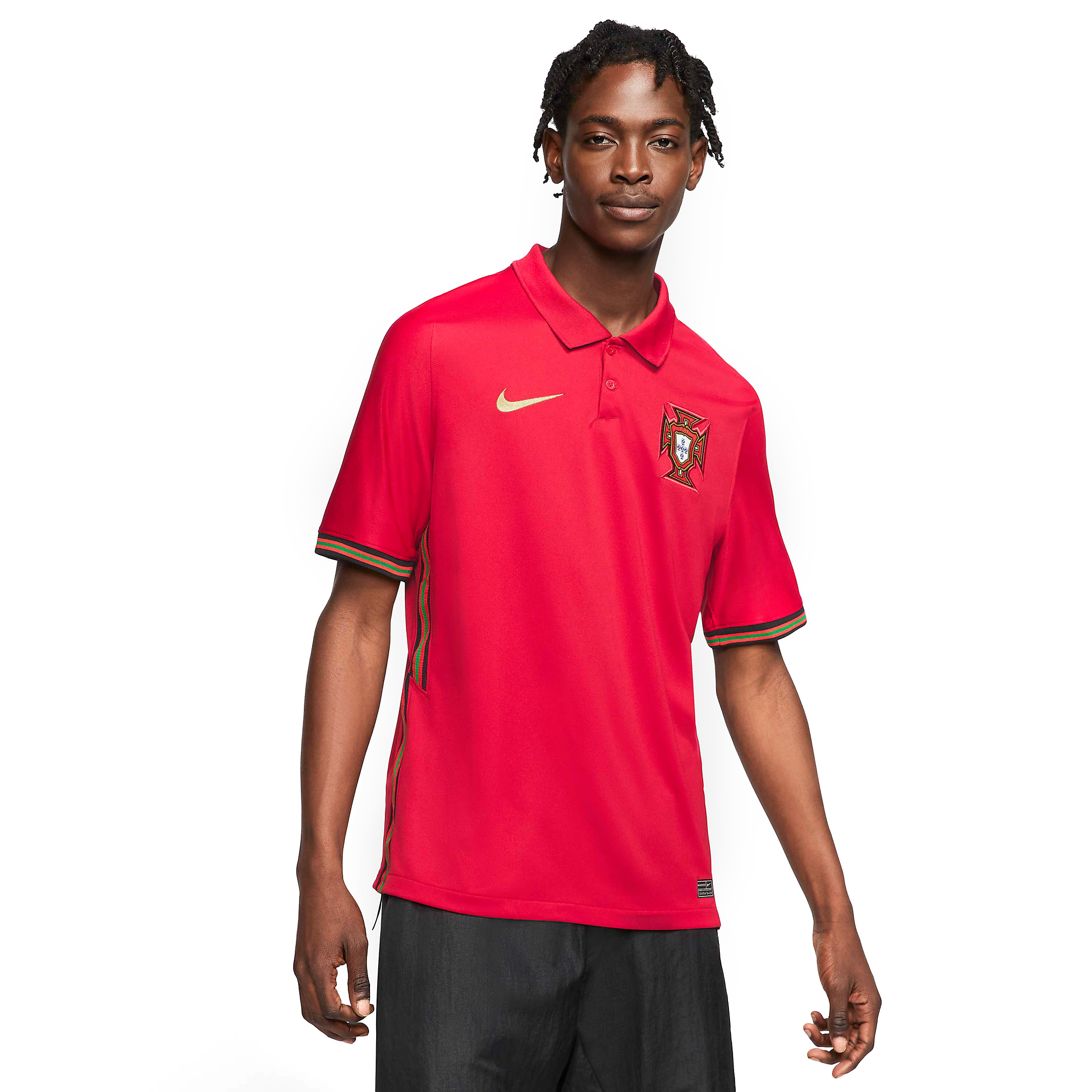 Поло Nike Portugal 2020 Stadium Home Soccer, красный/мультиколор
